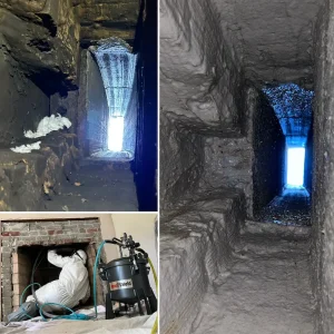 A smoke chamber chimney repair in Virginia Beach, VA.