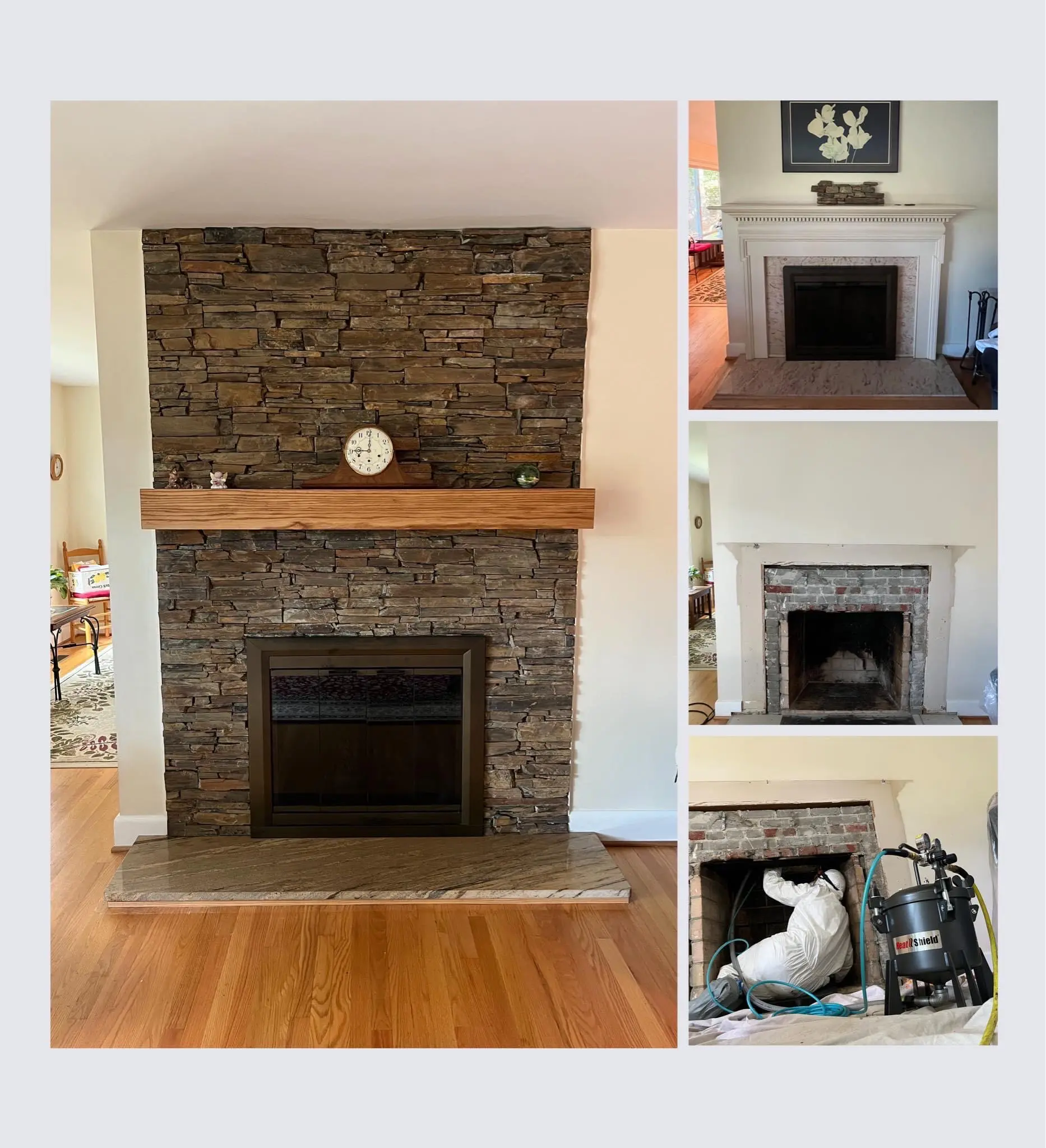new fireplace refacing in Virginia Beach, VA
