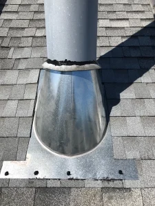 prefab chimney flashing roof leak repair