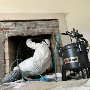 A smoke chamber fireplace repair in Virginia Beach VA