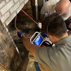 A professional level 2 chimney inspection in Virginia Beach, VA.