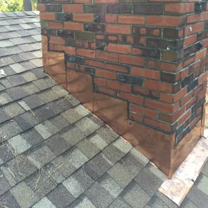 Chimney leak repair in Hampton, VA with flashing and crown restoration