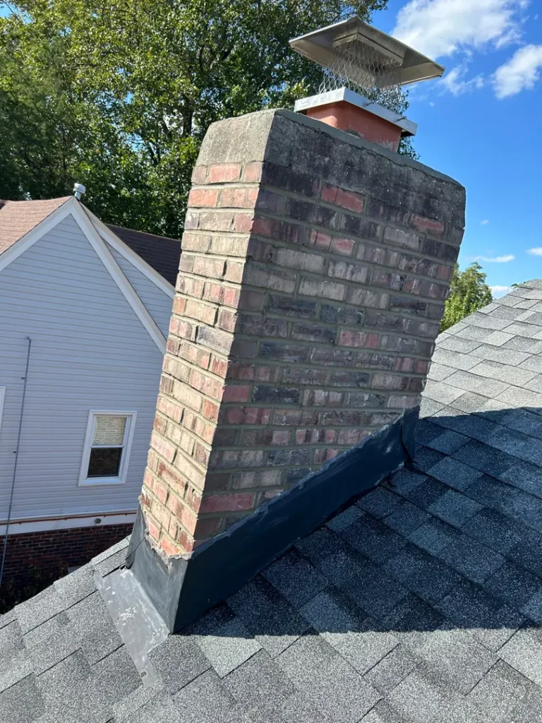 Stainless steel chimney cap installation in Chesapeake, VA