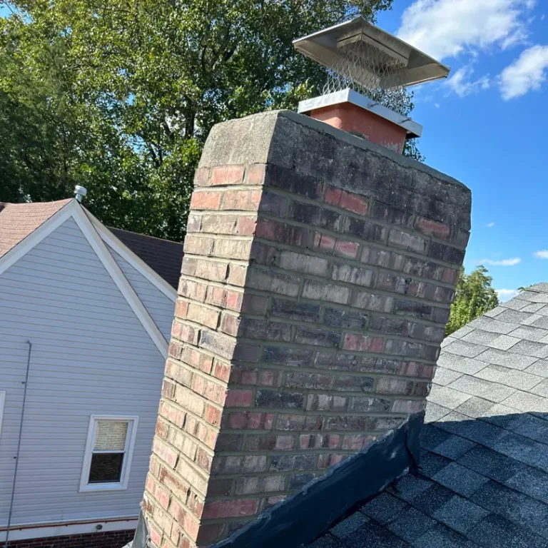 Stainless steel chimney cap installation in Chesapeake, VA