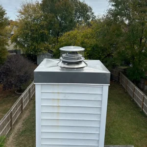 Chimney chase cover in Virginia Beach, VA.