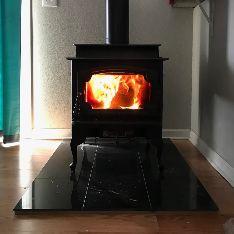 Wood stove installation in Virginia Beach by Premier Chimney and Roofing.
